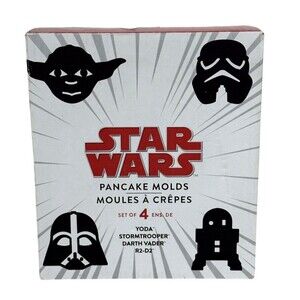 Williams Sonoma Star Wars Pancake Molds Set of 4: Yoda Stormtrooper Vader R2D2